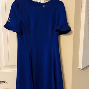 DKNY Royal Blue Midi Dress